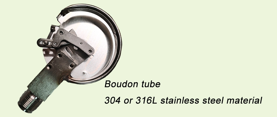 CE Certified Bourdon Tube Stainless Steel Pressure Gauge for Liquid Gas